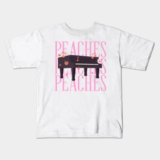 Pink Peach Princess Musical Kids T-Shirt